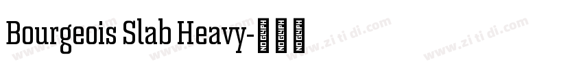 Bourgeois Slab Heavy字体转换